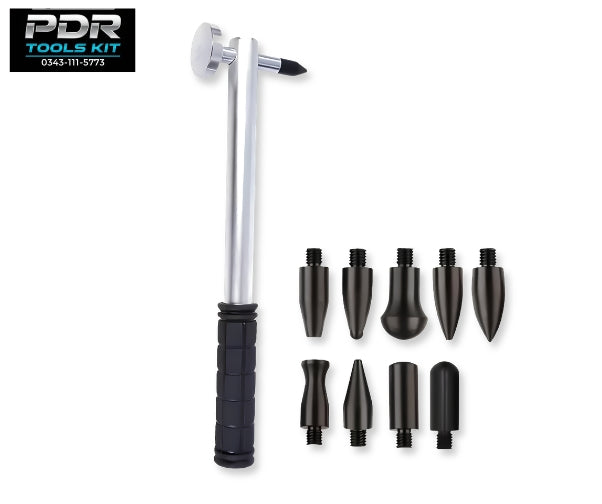 Silver Denting Hammer With Attachments