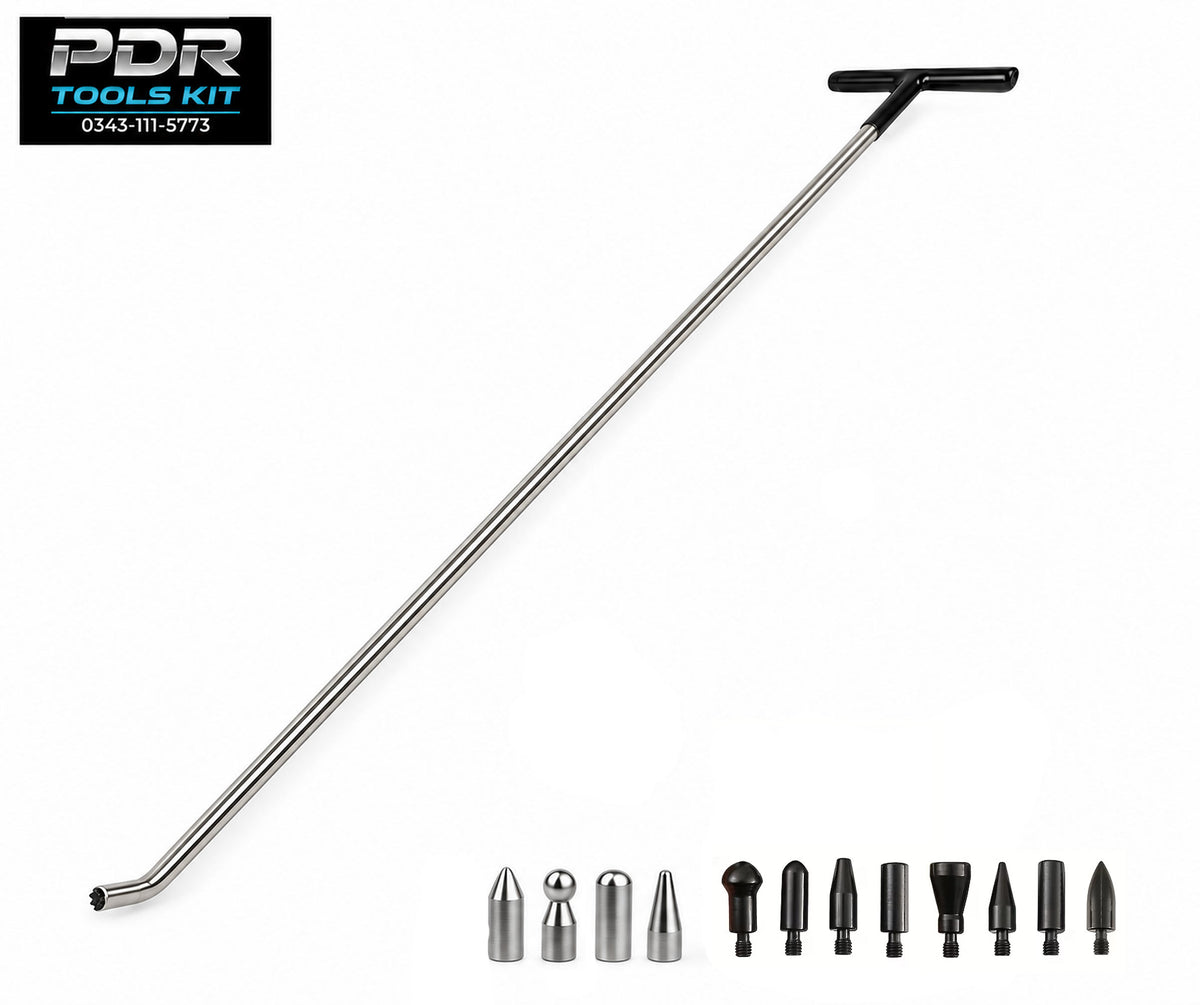 Steel PDR Dent Repair Rod with Multiple Heads